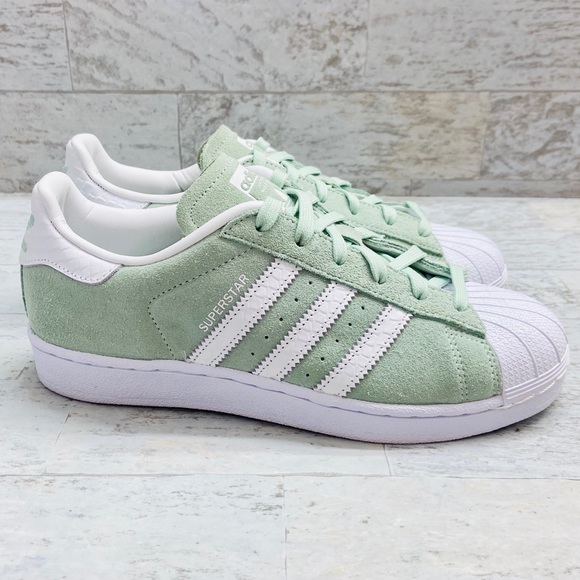 adidas superstar light green
